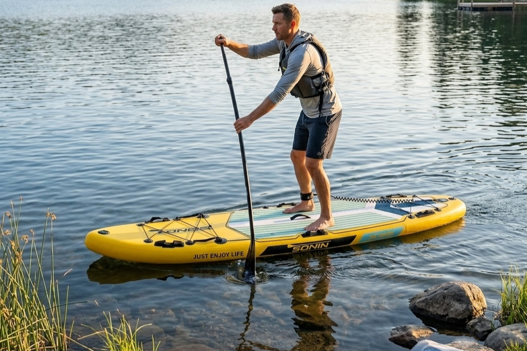 SONIN Touring Inflatable Stand-Up Paddle Board - Yellow