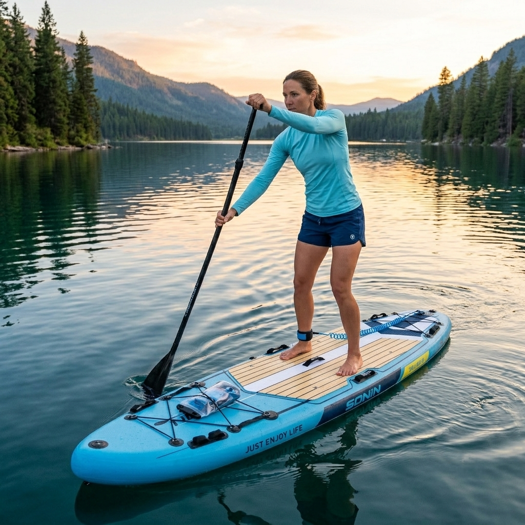 SONIN Touring Inflatable Stand-Up Paddle Board - Blue