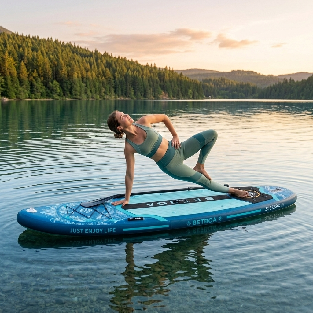 BETBOA All-Round Inflatable Stand-Up Paddle Board - Blue